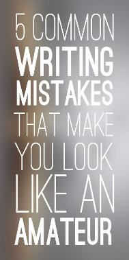 blog post link for writers - 5 mistakes that make you look like an amateur